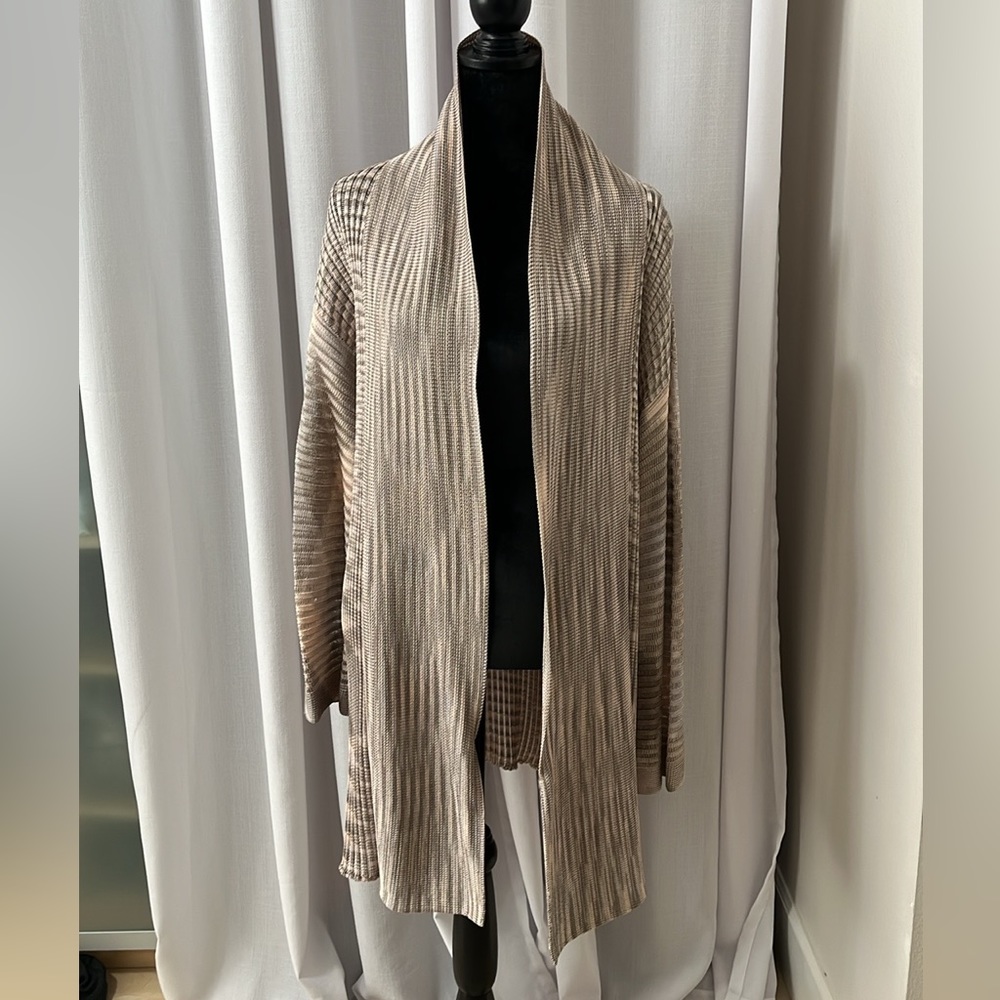 Missoni Collection long knit shawl collar cardigan.
